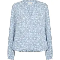 Kaffe Blusa 'KADitte' azul claro / branco