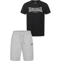 Lonsdale Fato de jogging preto