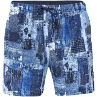 KOROSHI Calções de banho azul / marinho / azul claro / branco