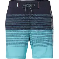 KOROSHI Calções de banho turquesa / coral / preto / branco