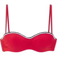 s.Oliver Top de biquíni vermelho / preto / branco