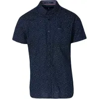 KOROSHI Camisa marinho / branco