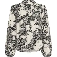 Inwear Blusa 'IdanaIW' preto / branco lã