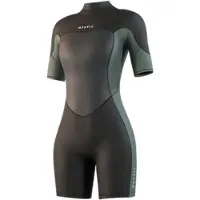 Mystic Shorty De Manga Curta Com Fecho Traseiro Para Mulher Brand Flatlock 3/2mm