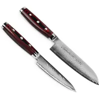 Yaxell Super Gou 37150, 2-peças conjunto de facas, santoku 16.5 cm e faca universal 12 cm