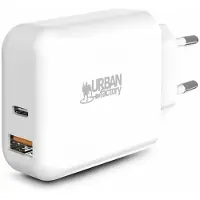 Urban Factory Psc45uf Carregador De Parede Usb-c E Usb-c 45w 18w