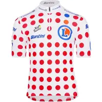 Santini Camisola De Ciclismo De Manga Curta Tour De France Overall Leader