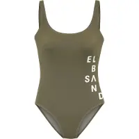 Elbsand Fato de banho oliveira / branco