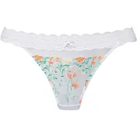 LASCANA Tanga menta / laranja claro / branco