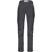 Fjall Raven - Vestuário caminhada mulher - Kaipak Trousers Curved W Basalt para Mulher - Tamanho 42 EU - Cinzento