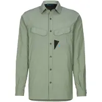 Klättermusen - Vestuário caminhada - Syn LS Shirt M's Green Lake para Homem - Tamanho XL - Verde
