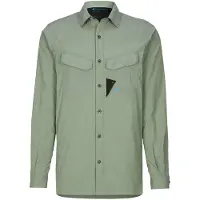 Klättermusen - Vestuário caminhada - Syn LS Shirt M's Green Lake para Homem - Tamanho M - Verde