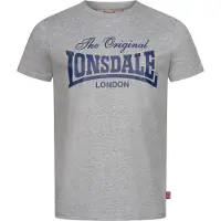 Lonsdale Camisa 'Colsbrooke' marinho / cinzento