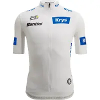 Santini Camisola De Ciclismo De Manga Curta Tour De France White 2025