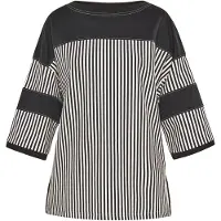 Usha Camisa 'Fashion Look' preto / branco