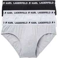 Karl Lagerfeld Cueca cinzento / preto / branco