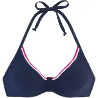 s.Oliver Top de biquíni marinho / vermelho / branco