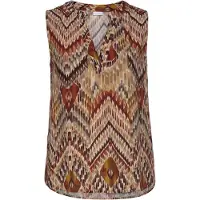 LASCANA Blusa bege / castanho / castanho ferrugento / mostarda
