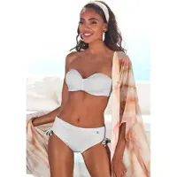 LASCANA Top de biquíni branco