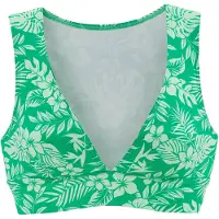 Venice beach Top de biquíni verde / offwhite