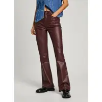 Pepe Jeans para mulher. PL204733YH7 Calças de ganga Flare Hw burgundy (26/30), Casual, Denim, Modal, Sustentável, Borgonha