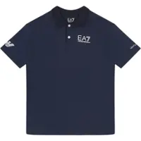 EA7 para menino. 8NBF23_BJEMZ Pólo Tennis Pro Boy em tecido técnico VENTUS7 azul-marinho (4Años= 106cm), Casual, Poliamida, Manga curta, mod