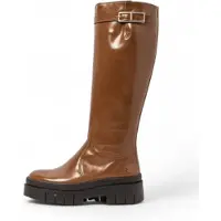Art para mulher. 119591132003_023 Botas de couro castanhas 1959 (40), Marrom, Plano, Zíper, Casual