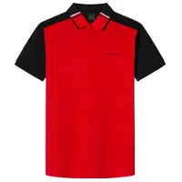 Hackett London para homem. HM563404 Pólo desportivo de corte clássico vermelho (XS), Casual, Algodão, Manga curta