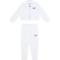 EA7 para menina. 7G000111_AF12114 Fato de treino em tecido técnico VENTUS7 Tennis Pro branco (12Años= 154cm), Casual, Esportivo, Multisport,