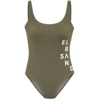 Elbsand Fato de banho oliveira / branco