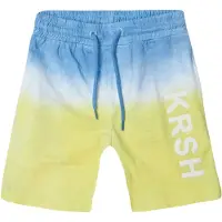 KOROSHI Calças azul fumado / limão / branco