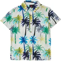 KOROSHI Camisa navy / aqua / oliveira / branco