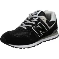 New Balance unisex para criança. GC574V1 Ténis 574 preto (22.5), Plano, Cordão, Casual, Esportivo, moda infantil
