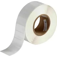 Brady THT-17-533-3 etiqueta removível de poliéster branco brilhante 50,80 x 25,40 mm