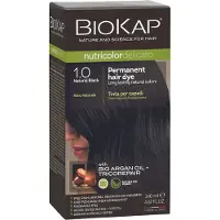 Biokap NUTRICOLOR DELICATO - Cor de cabelo - 1,00 Preto natural 140 ml