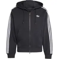 Adidas Originals Casaco em moletão 'Adicolor Spacer' preto / branco