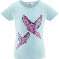 Happy girls Camisola azul claro / baga / rosa