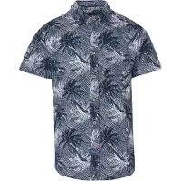 KOROSHI Camisa marinho / opal / cinzento claro