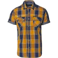 KOROSHI Camisa navy / ocre