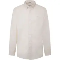 Pepe Jeans para homem. PM308728 Camisa Manley branca (M), Branco, Casual, Algodão, Manga comprida
