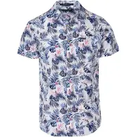 KOROSHI Camisa navy / azul fumado / rosé / branco