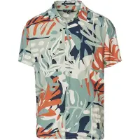 KOROSHI Camisa navy / conhaque / verde claro / branco