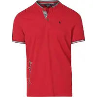 KOROSHI Camisa cinzento / vermelho escuro / preto