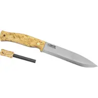 Casström No. 14 SFK 13424 Curly Birch com firesteel, faca de bushcraft