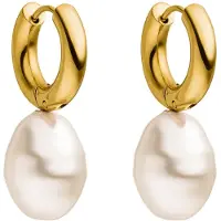 Purelei Brincos 'Seaside' ouro / branco pérola