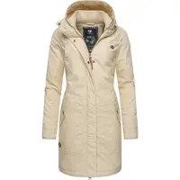 Ragwear Sobretudo de inverno 'Jannisa' bege / castanho / preto / branco
