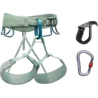 Black Diamond - Arnês escalada - W Momentum Harnss Pilot Package para Mulher - Tamanho L - Verde