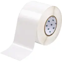 Brady THT-76-422-1 etiqueta de poliéster branco brilhante 101,60 x 76,20 mm