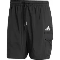 Adidas Calças de desporto 'Essentials' preto / branco