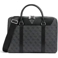 GUESS Borsa Per Laptop Uomo grigio e nero — Borsa